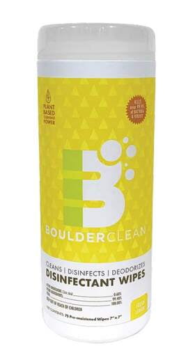 75 ct. Boulder Clean Disinfectant Wipes, Canister